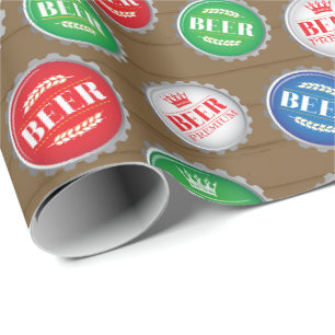 Papier Cadeau Boisson de bière Bouteille Casquette Artisanat Ama