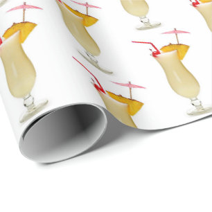 Papier Cadeau boisson de cocktail de fruits tropicaux