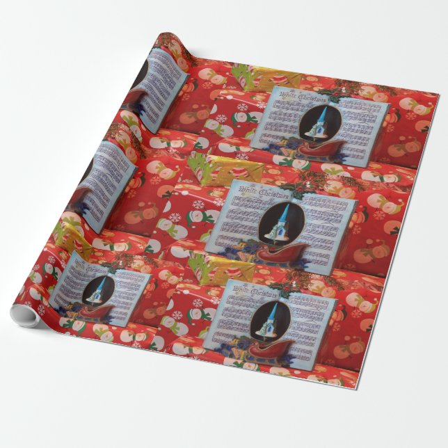 Papier Cadeau Boîte à musique de Noël (Déroulé)