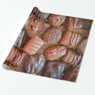 Papier Cadeau Boîte de bonbons au chocolat