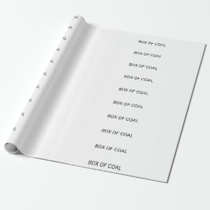 PAPIER CADEAU BOÎTE DE CHARBON