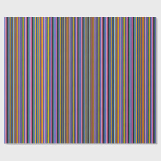 Papier Cadeau Bold Rainbow Vertical Stripes