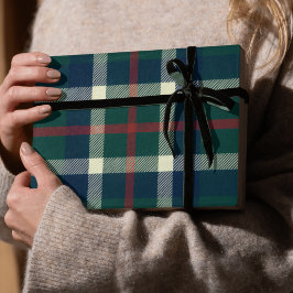 Papier Cadeau Bold Tartan Plaid Preppy Christmas 