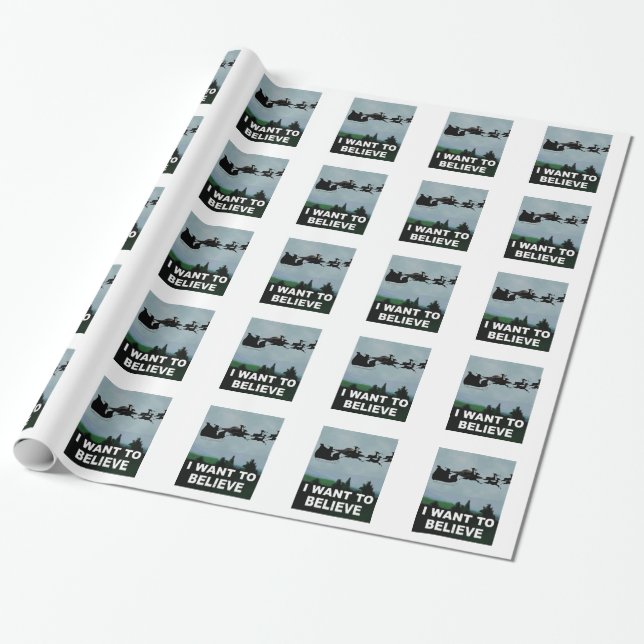Papier Cadeau Bombe de photo de Père Noël (Déroulé)