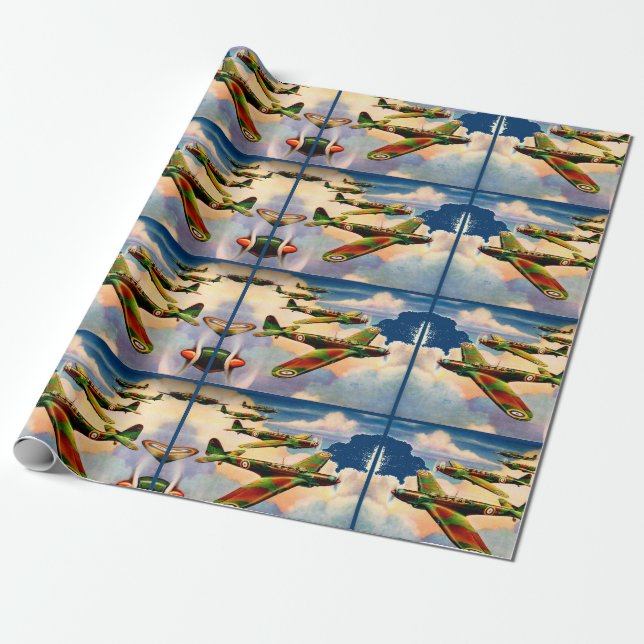 Papier Cadeau Bombe moyenne britannique Fairey Junior 1939 (Déroulé)