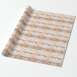 Papier Cadeau Bonbon élégant 16 lumières de cuivre de parties