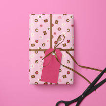 Bonbons au chocolat moderne - Papier à envelopper 