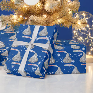 Papier Cadeau Bonbons De Noël Joyeux Et Pneus De Neige