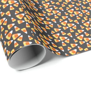 Papier Cadeau Bonbons d'Halloween motif, gâteries amusantes de b
