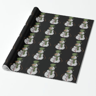 Papier Cadeau Bonhomme de neige mauvais