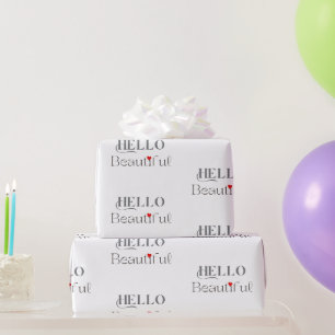Papier Cadeau BONJOUR Beau Cadeau Uplifting pour Elle