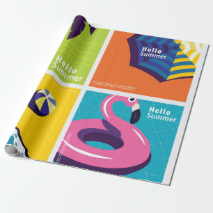 Papier Cadeau Bonjour été