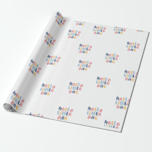 Papier Cadeau Bonjour Little One Baby Cadeau Papier d'enveloppem