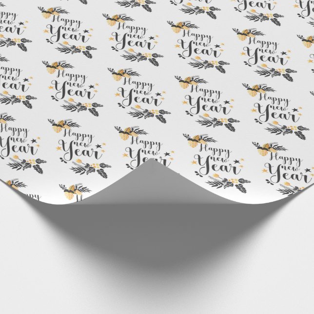 Papier Cadeau Bonne année (Coin)