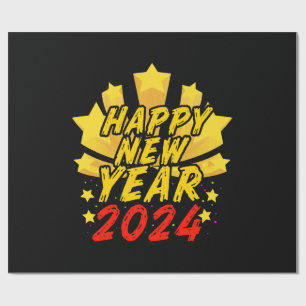 Papier Cadeau Bonne année 2024