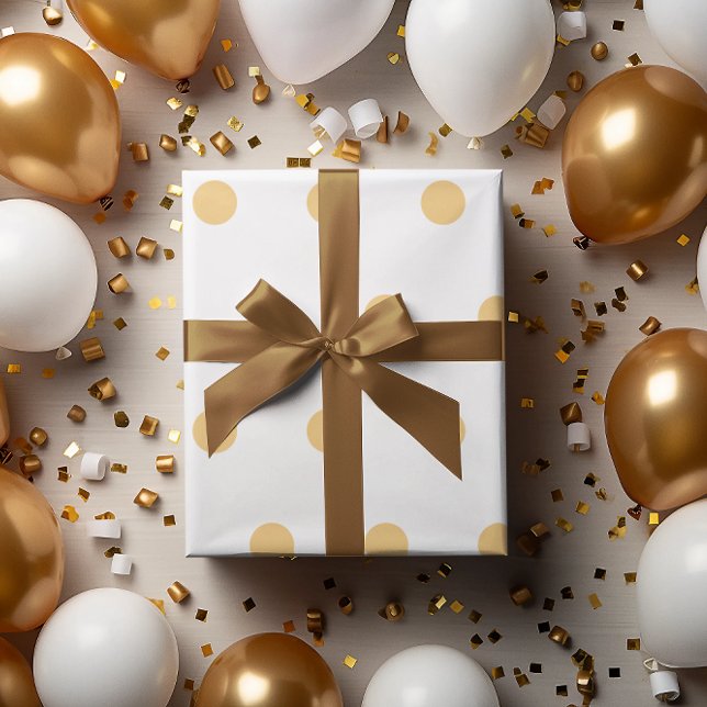 Papier Cadeau Bonne année or (Happy New Year gold Wrapping Paper)
