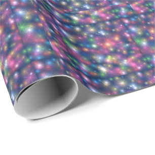 Papier Cadeau Bonne année Parties scintillant des étoiles