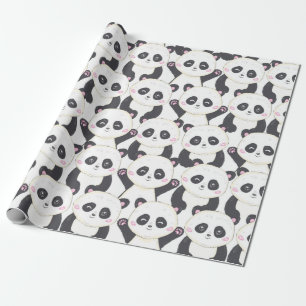 Papier Cadeau Bonne caricature Motif Panda