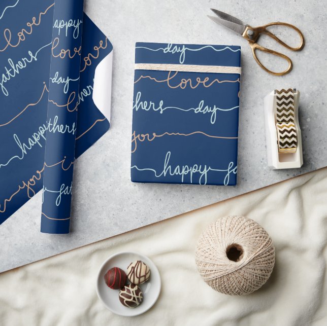 Papier Cadeau Bonne Fête des pères (Artisanat)