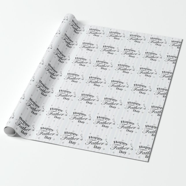 Papier Cadeau Bonne Fête des pères Papa Idée cadeau (Déroulé)