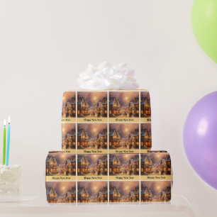 Papier Cadeau Bonne fête du Nouvel An