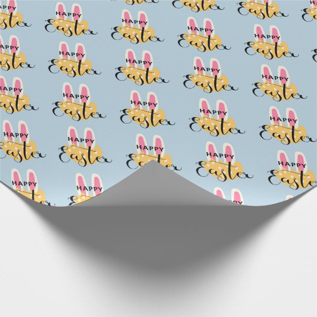 Papier Cadeau Bonne Pâques, Pâques Lapin Oreilles (Coin)