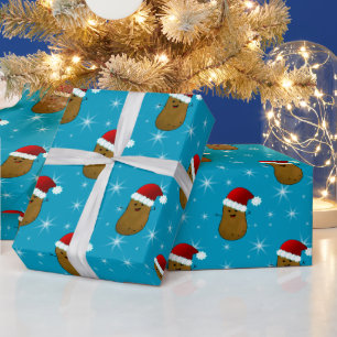 Papier Cadeau Bonne pomme de terre de Noël