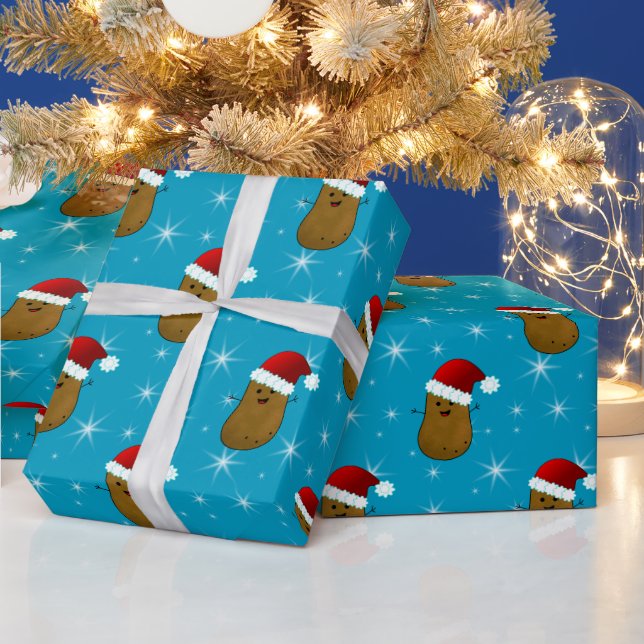 Papier Cadeau Bonne pomme de terre de Noël (Vacances)