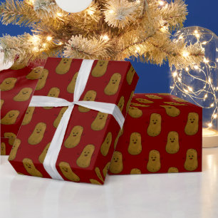 Papier Cadeau Bonne pomme de terre douce Rouge profond