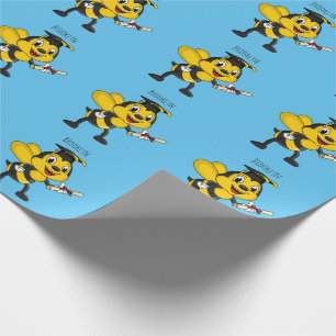 Papier Cadeau Bonne remise des diplômes des abeilles