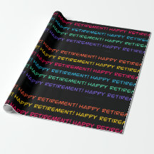 Bonne retraite design coloré