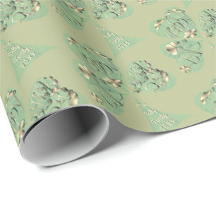 Papier Cadeau "Bonne St. Patrick's Day" Enveloppement Shamrock