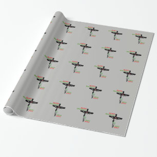 PAPIER CADEAU BONNES FÊTES DE JÉSUS