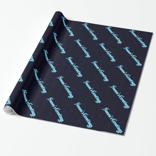 Papier Cadeau Bonnes Fêtes sur Starfield (Déroulé)