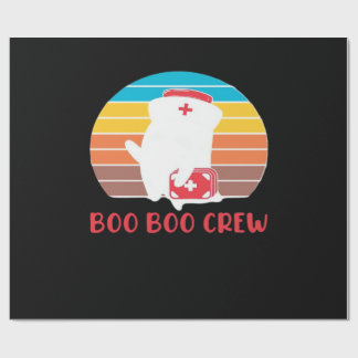 Papier Cadeau Boo Boo Crew Nurse Funny Ghost Halloween Classic T