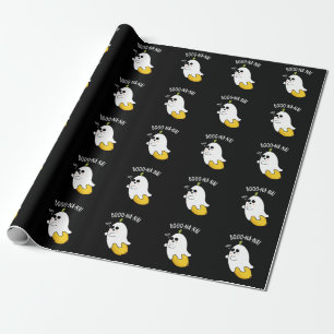 Papier Cadeau Boo-nana Funny Ghost Banana Pun Dark BG