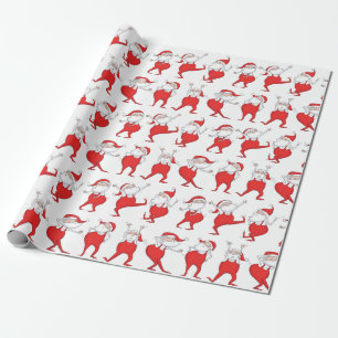 Papier Cadeau Boogie Woogie Santa Claus Enveloppe cadeau de Noël