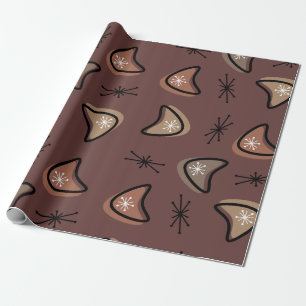 Papier Cadeau Boomerangs atomique Starbursts Dark Academia