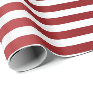 Papier Cadeau Bordeaux Bordeaux Rouge Grilles Lignes Blanc Minim