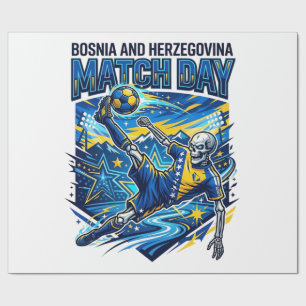 Papier Cadeau Bosnie-Herzégovine Match Day Skeleton Striker 
