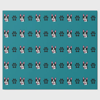 Papier Cadeau Boston Terrier avec le papier d'emballage de