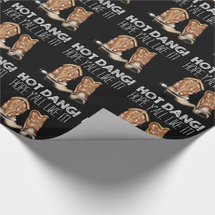 Papier Cadeau Bot de cowboy amusant