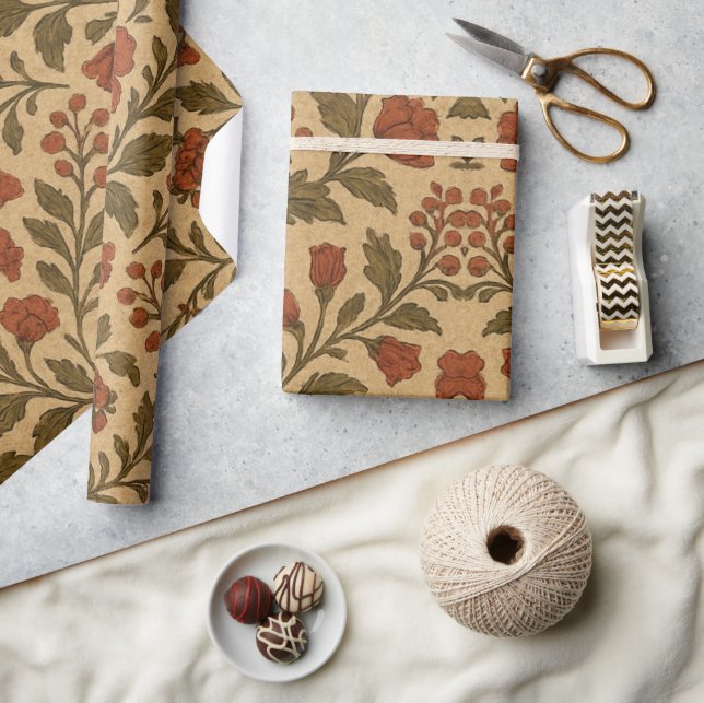 Papier Cadeau Botanique Rustique (Artisanat)
