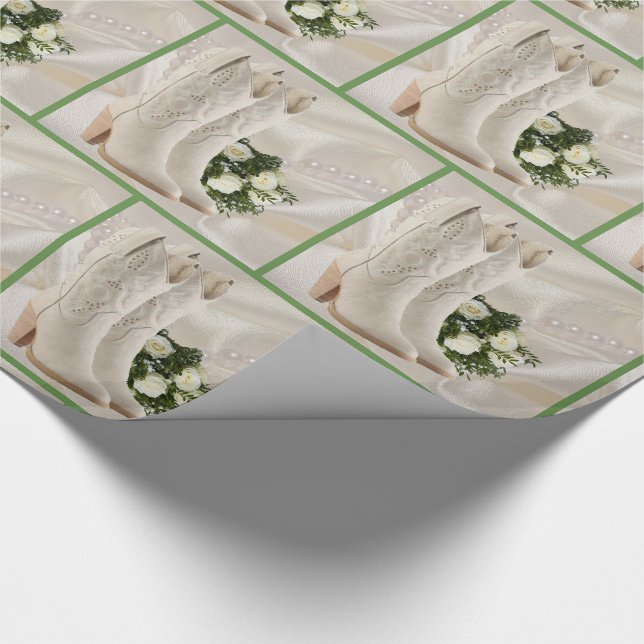 Papier Cadeau Bottes de cowboy de mariage et enveloppe de cadeau (Coin)