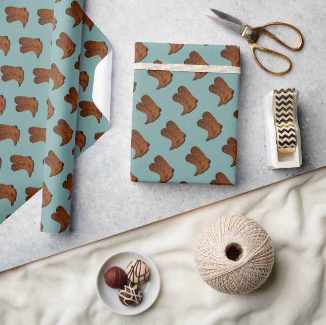 Papier Cadeau Bottes de cowboy vintages (Artisanat)