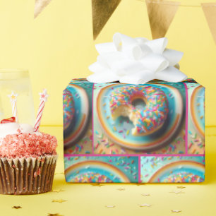 Papier Cadeau Bouchée de beignets avec des arroses