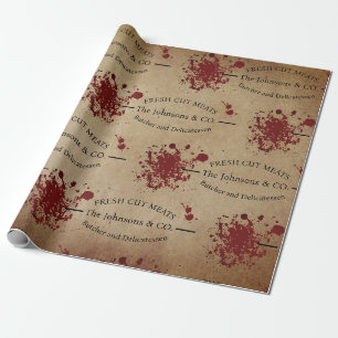 Papier Cadeau Boucher personnalisé déplaisant