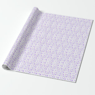 Papier Cadeau Bouches violettes pastel