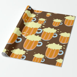 Papier Cadeau Bouchon de bière plein de bière Imprimer