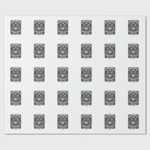 Papier Cadeau Bouclier de bataille patriotique 1776 Sym
